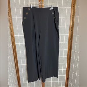 Torrid size 18 Black high Waist Sailor Pants Wide Leg slacks trousers